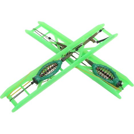 Cage à Appât pour Carpe 50g, 2 Pièces avec Ressort et Plomb, Équipement de Pêche Durable