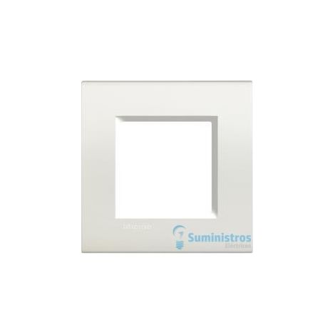 Placa cuadrada de 2 módulos Livinglight BTILNA4802BI
