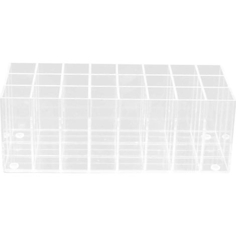 Boîte de rangement pour rouges à lèvres à 24 compartiments, contenant pour gloss et vernis à ongles (1/5)