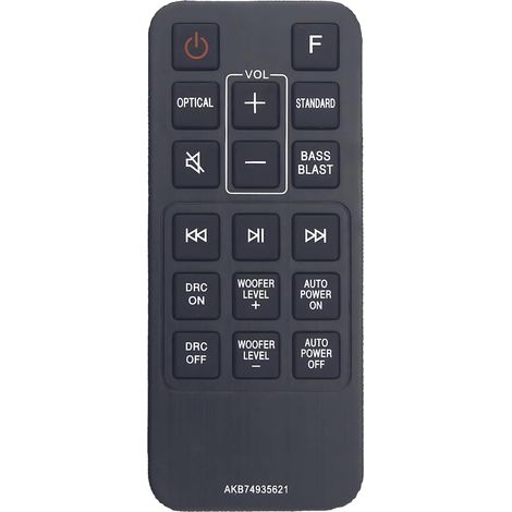 Control remoto de repuesto AKB74935621 para barra de sonido LG SJ2 SPJ2B-W SJ2.AEUSLLK SJ2.DEUSLLK SPJ2BW