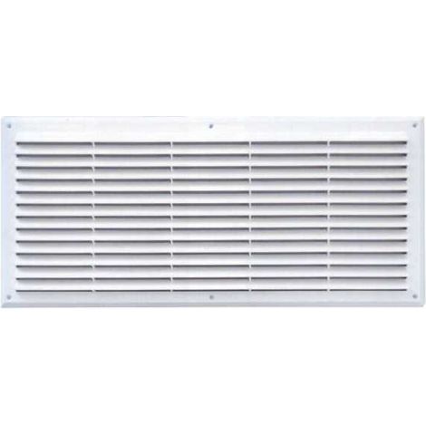 La Ventilazione AR5023B Griglia Plastica Rettangolare da Sovrapporre, Bianco, 500x227 mm