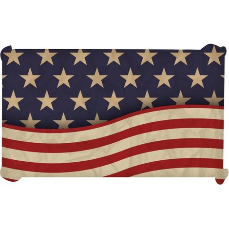 Nappe de Table en Lin 100% Coton Lin, Motif Drapeau Américain, Dimensions 100 X 140 Cm, Décoration de Table pour Fête et Repas, Nappe Imprimée Respirante et Écologique, Usage (1/5)