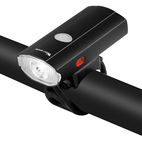 2-in-1 USB-wiederaufladbare Fahrradlampe, Vorderlicht, wasserdichte Fahrradhelmlampe, Rücklicht