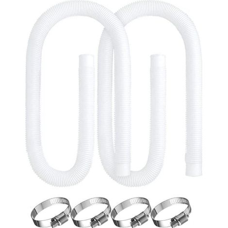 Tuyau de piscine , 2 pièces de remplacement pour pompe de piscine Intex 330 , 530 et 1 000 GPH , tuyau de 150 cm pour piscines hors sol. (1/5)