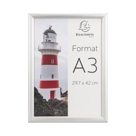 EXACOMPTA Bilderwechselrahmen Exacompta Office 32,7 x 45 x 1,2 cm (B x H x T) DIN A3 Aluminium alu