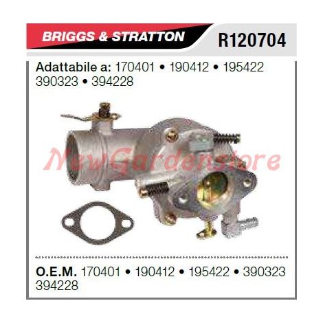 Carburatore a vaschetta B&S tagliaerba tosaerba rasaerba 170401 190412 R120704