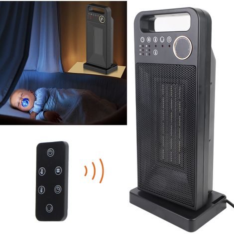 [Radiador eléctrico] - [Calefactor auxiliar PTC] + [2000 W] + [Bastille - 3 velocidades] + [Función de oscilación] + [Control remoto] + [Mayor seguridad] (1/5)