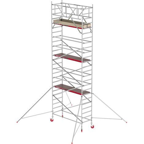 Altrex Fahrgerüst RS Tower 41 PLUS Aluminium ohne Safe-Quick® mit Holz-Plattform 8,20m AH breit 0,90x2,45m