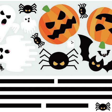 Stickers Muraux géant Halloween Phosphorescent (1/5)
