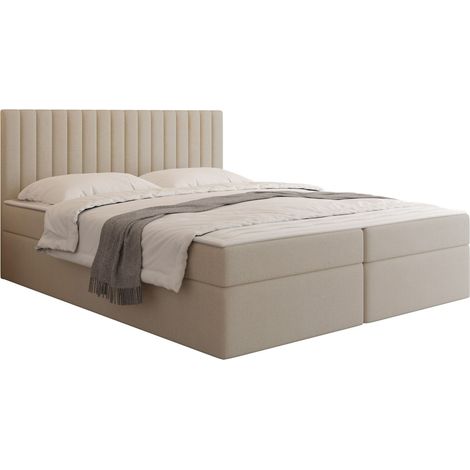 Cama continental Comfivo Apis I, Manila 02, Continental, Doble, 180x200, Tapiz, Somieres, 183x206x97cm