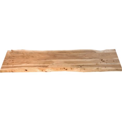 Tischplatte Baumkante Akazie Natur 200 x 40 cm CURTIS (1/5)