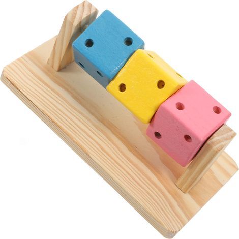 Hamster- und Holz-Multifunktionsgerät für Zangen, solides Zubehör für die Käfighaltung, für Hamster und Ratten, wiederverwendbares und praktisches Design (1/5)