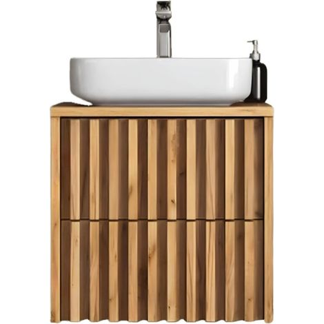 Swiss Aqua Technologies Badmöbel unter Waschbecken SAT Delano 60x46 cm Eiche matt (DELANO60ZDDE) (1/3)