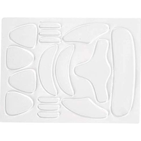 Ensemble de 16 masques faciaux en silicone, ensemble de masques frontaux réutilisables pour raffermir et rajeunir la peau. (1/5)