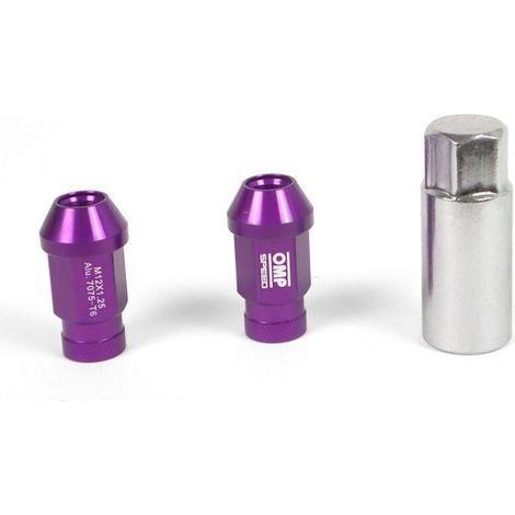 Set Tuercas OMP 7075 Violeta 20 uds M14 x 1,25 (1/3)