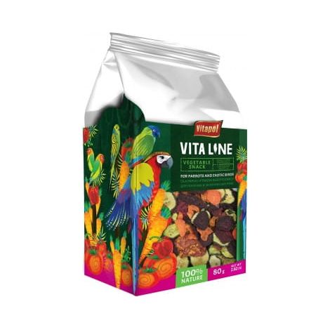 Vitapol Vitaline Snack végétal pour perroquets et oiseaux exotiques 80g