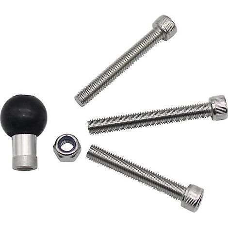 1 pièce de support de fixation pour guidon de moto avec vis à rotule M8 de 1 pouce (1/4)