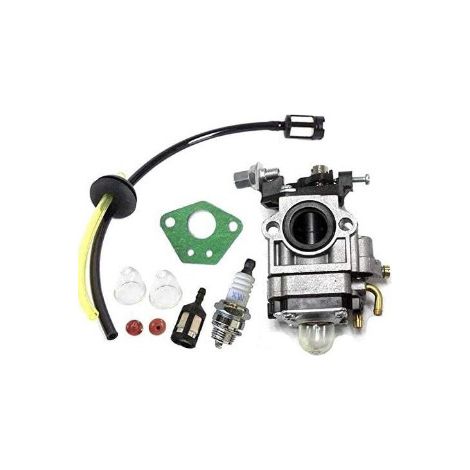 Carburateur 63022 56257 57341 pour tarière Freight Predator Earth Auger 52cc MP15 Kit complet avec poire d'amorçage, bougie, joint et durite d'essence