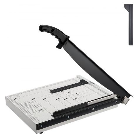 Papierschneider Hebelschneider, 381 mm Max. Schnittbreite Manuelle Papierschneidemaschine, 16 Blätter Kapazität, mit Schutzschiene / Klingenarretierung, ideal für Zuhause, Büro, Schule (1/5)