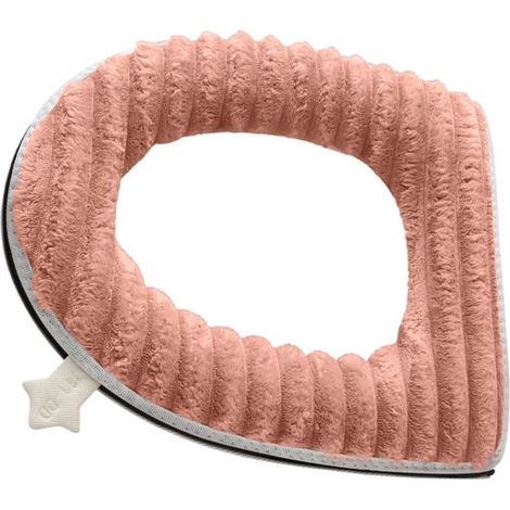 Chauffe-siège de toilette, siège de toilette rembourré avec poignée, housse de siège de toilette, housses de siège de toilette portables pour la maison, le studio, l'hôtel Coussin rembourré pour la m (1/5)