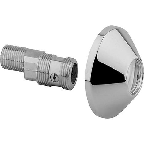 HANSA Conexión excéntrica con válvula de cierre y rosetas HANSA 1/2'' x 3/4'' Cromo, 59902034