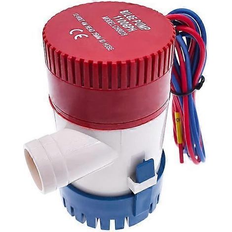Pompe de cale 24 V, débit de 750 GPH, résistante à la corrosion, pour bateaux (1/5)
