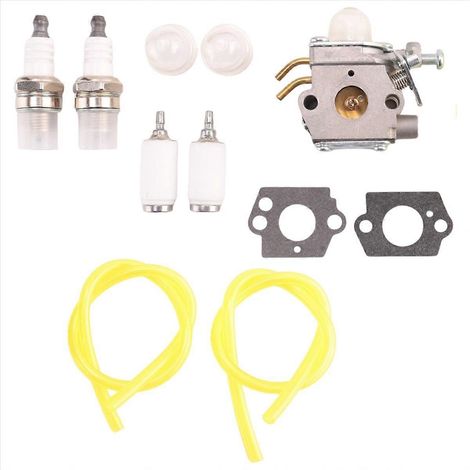 Kit de réglage de carburateur C1UH142 avec conduite de carburant pour coupe-bordures Homelite UT-085801 UT-21947 Craftsman 26CC S (1/5)