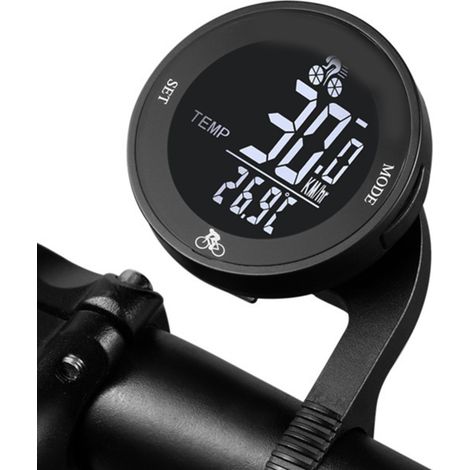 Nouveau compteur de vitesse sans fil pour vélo avec capteurs de vitesse et de cadence, grand écran, support et rétroéclairage LED. (1/5)