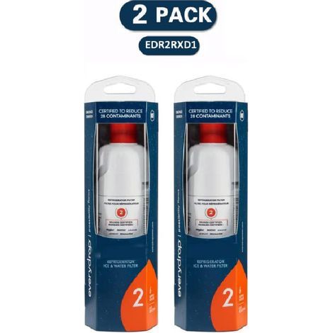 Compatible with Whirlpool Everydrop Refrigerator Filters, 2-Pack, EDR2RXD1 (1/3)