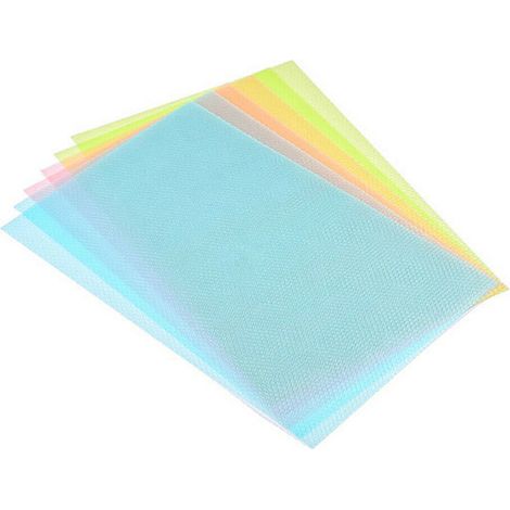 Tapis Réfrigérateur - 45 x 30 cm - En EVA Antibactérien - Absorbant Humidité et Odor - Anti-dérapant - Lavable - Découpable Sur Mesure - Lot de 8 (1/5)