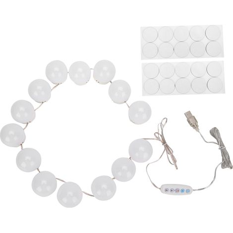 Ampoule LED pour miroir de maquillage avec chargeur USB, variateur d'intensité pour table de toilette (1/5)