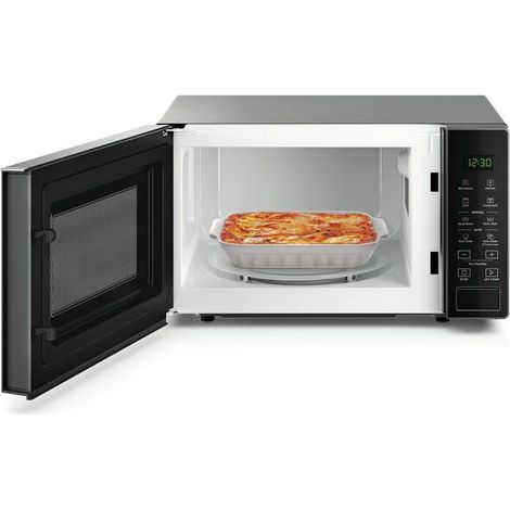 Whirlpool MWP 203 SB Superficie piana Microonde con grill 20 L 700 W Nero, Argento