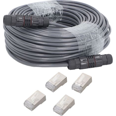 150-foot Starlink extension cable, extendable up to 225 feet, IP68 waterproof, supports 1000M Starlink protocol