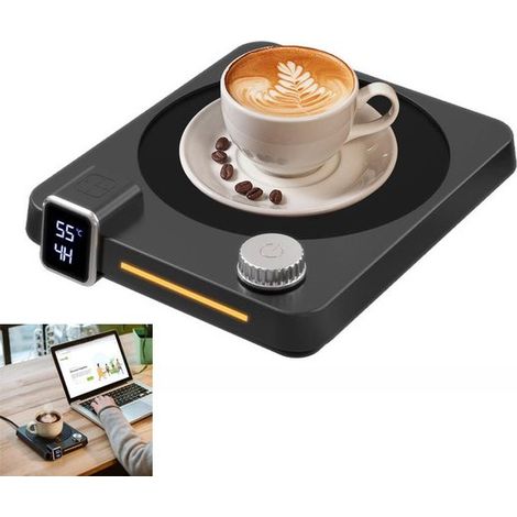Calentador de tazas,calentador de café eléctrico,9 ajustes de temperatura,se apaga automáticamente después de 4 horas (1/4)
