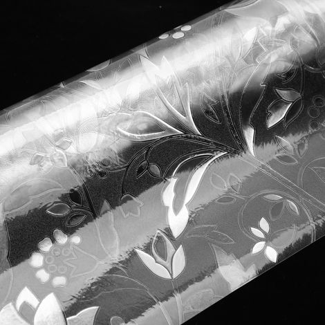 Film adhésif 3D pour vitres et portes vitrées, à adsorption électrostatique, pour salle de bain et cuisine, 45 x 200 cm (1/5)