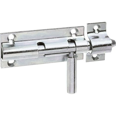 GAH Alberts Bolzenriegel mit befestigter Schlaufe gerade, 110mm Stahl, galvanisch verz. (1/3)
