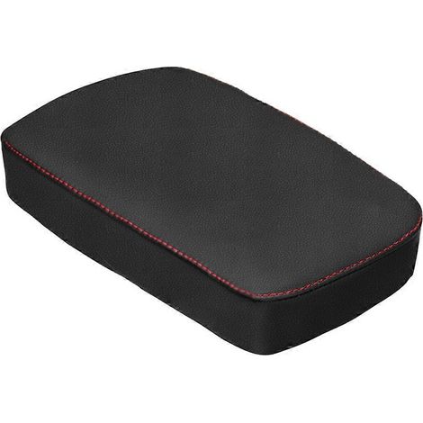Housse de protection en cuir PU pour accoudoir central de voiture Hyundai KONA Encino 2018-2019, coloris rouge. (1/4)