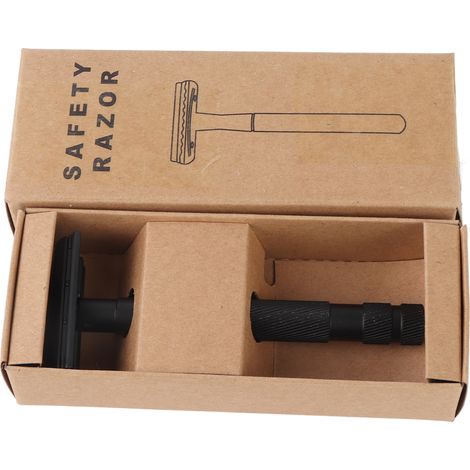 Tondeuse à barbe manuelle Vintage, outil de rasage avec 10 lames pour voyage à domicile (1/5)