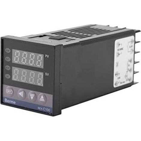 REX-C100 AC110V-240V 0℃ - 1300℃ Thermostat numérique LED Régulat de température numérique avec alarme (1/5)