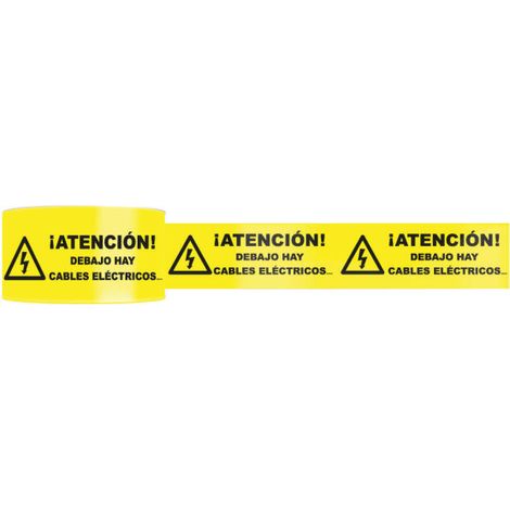 Cinta soterramiento ¡Atención debajo hay cables eléctricos 15 cm x 200 m x 0,075 mm SEKURECO