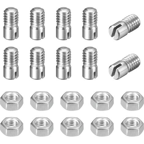 10Pcs Goupille Cylindrique À Fente M4 x 5mm 304 Acier Inoxydable (1/5)