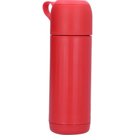 310 ml Glasbecher mit Deckel, tragbarer Mehrzweck-Wasserbecher für Schule, Zuhause und Outdoor (Rot) (1/5)