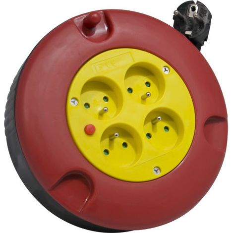 [JAMAIS UTILISÉ] Enrouleur 5m H05VV-F 3G1.5mm² - 4 prises 16A - garantie 2 ans