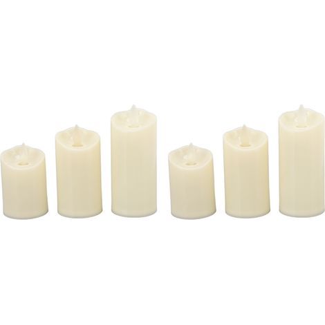 LED Candle with Battery, Flameless Simulation Electronic Lamp, for Party Decoration, 6 Pieces (1/5)