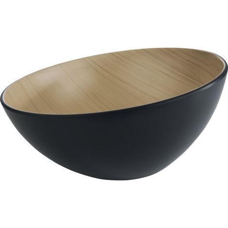 APS Frida ciotola effetto legno/nero, capacità 2,60 litri, ø 285 mm (1/4)