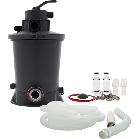 Unidad de filtración de 3 m3/h (Filtro + Bomba de circulación) - Caudal de agua 3,03 m3/h - 20 m3 - Diseño compacto