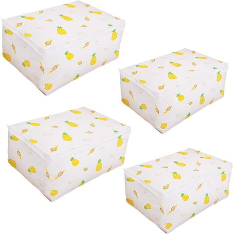 Kleider-Organizer, großer Quilt-Organizer, schimmel- und feuchtigkeitsbeständig, Kleider-Organizer, Steppdecke, Bettwäsche (4 Stück) (1/5)