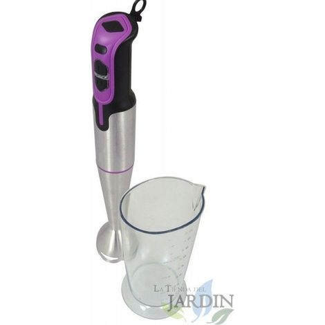 Frullatore a Immersione 700W, Frullatore a immersione in acciaio inox, 2 velocità, facile per alimenti (1/5)