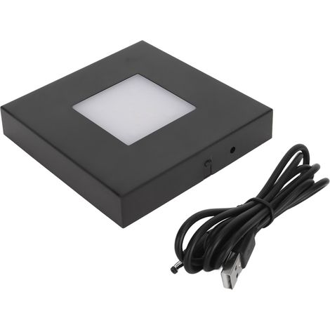 Base lumineuse LED multicolore avec modes variés pour plaque d'affichage lumineuse, idéale pour objets artisanaux en verre cristal 3D. (1/5)