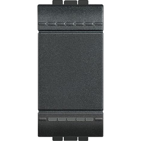Interrupteur 1 module 16Ax 250Vac Antracite Livinglight L4001N (1/4)